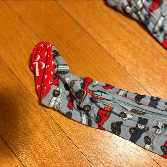 Posh Peanut Racecar footie pajamas size 6-9 months - Picture 3 of 5